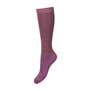 RIDING SOCKS MARO, P.U. = 3PRS COLOUR/SIZE MAUVE BERRY / S