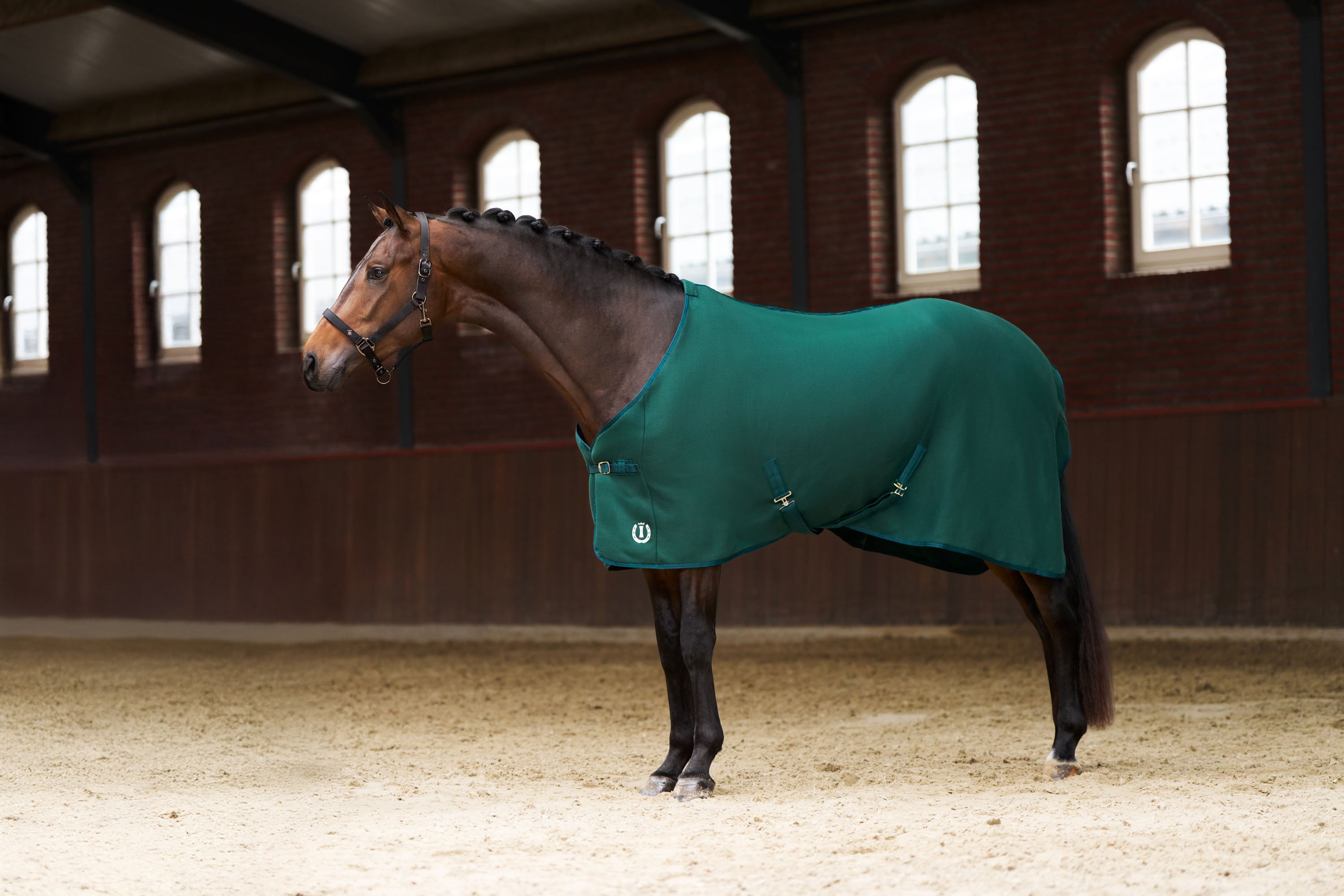 Fleece blanket IRHFundamental Forest green / 215