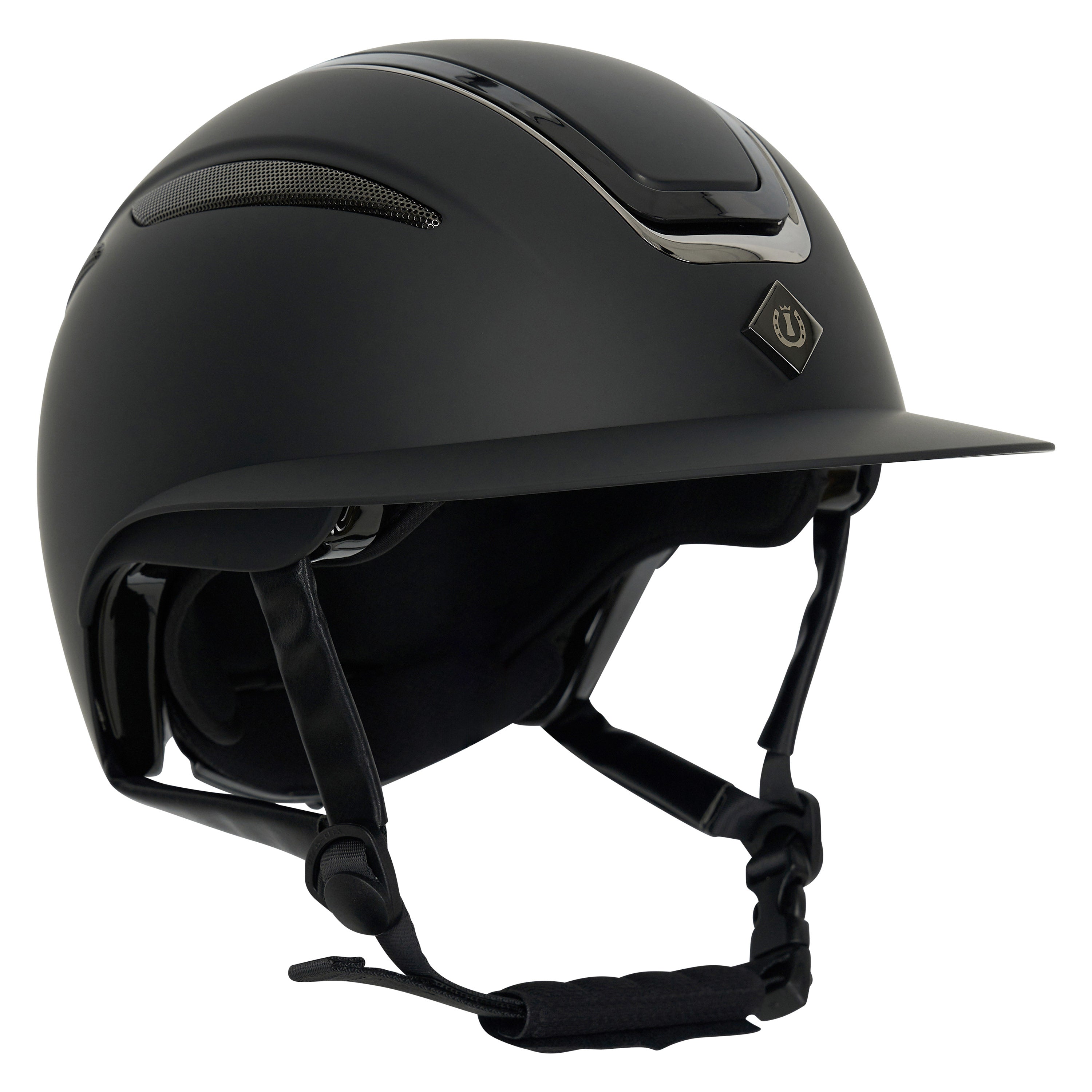 Riding helmet IRHOlania Deluxe big visor Black / L