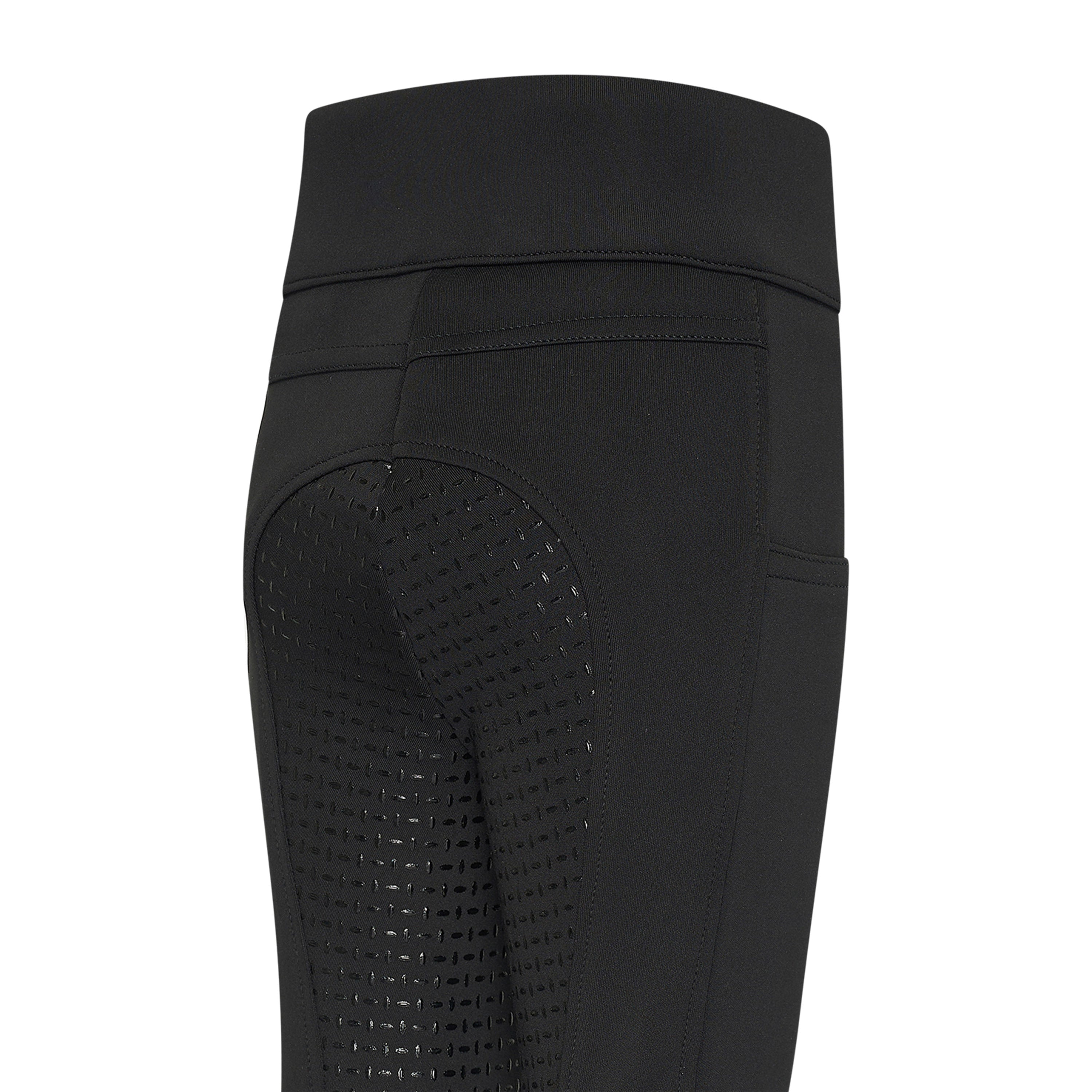 KIDS Riding tights IRHTessy FullGrip Black / 176