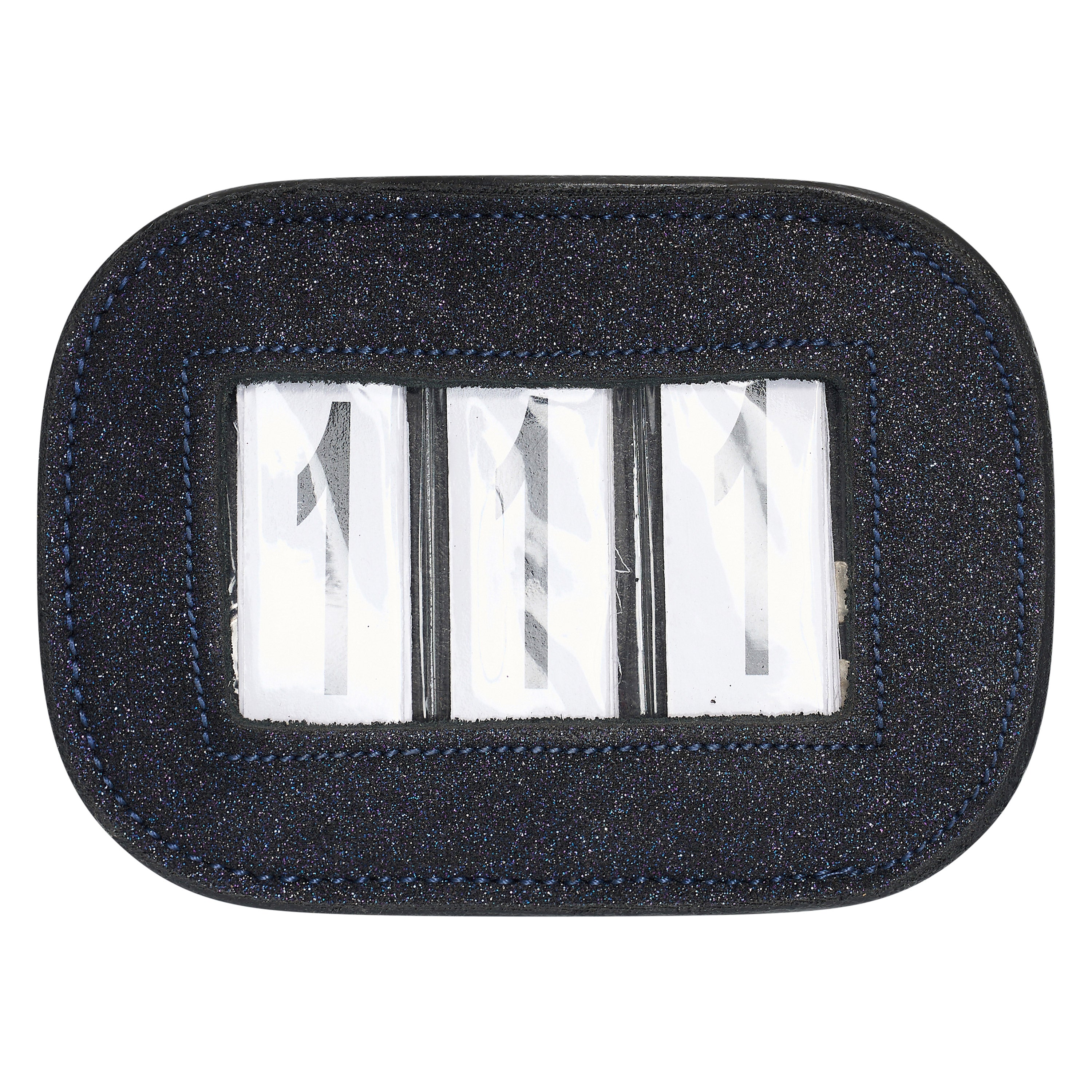 Competition number IRHGlitter square, set of 2 pcs Dark blue / 1SIZE