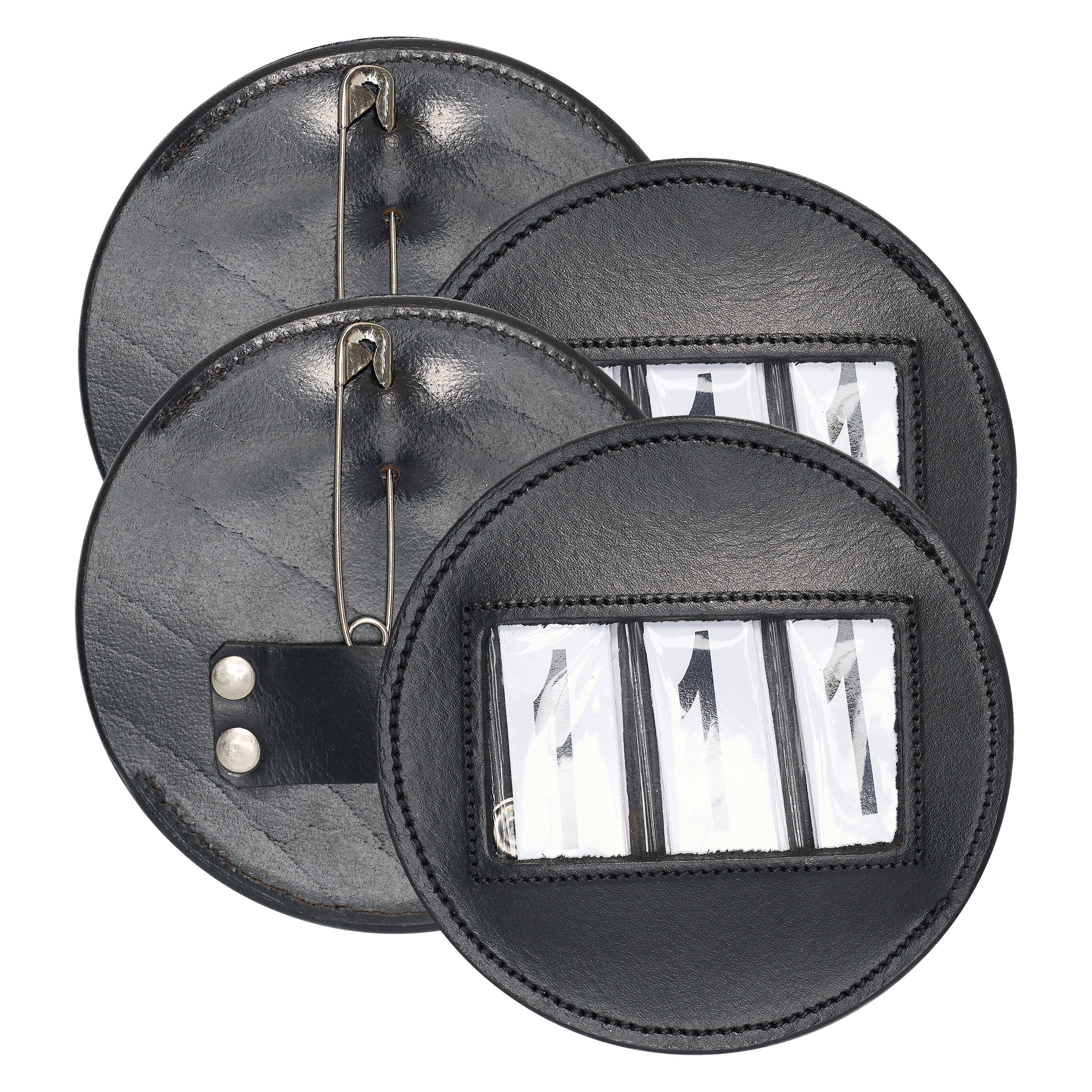 Competition number IRHRound, set of 2 pcs Black / 1SIZE