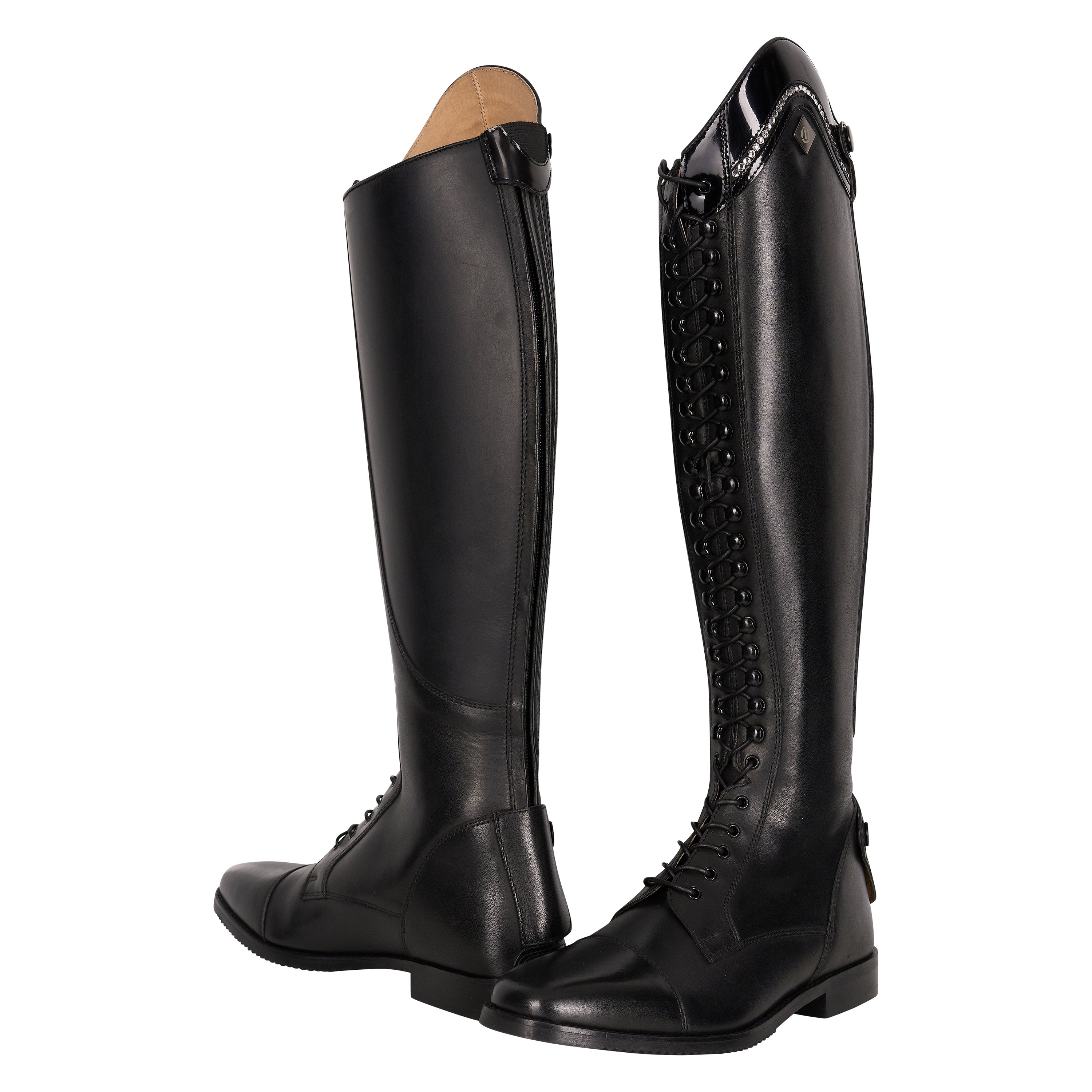 Riding boots IRHOlania Dressage Regular/Narrow Black lack-Chrystal / 42