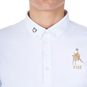 MEN'S COMPETITION POLO SHIRT IN BREATHABLE TECHNICAL FABRIC white / XXL