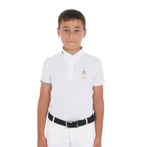 poolo shirt boy white / 8 YEARS