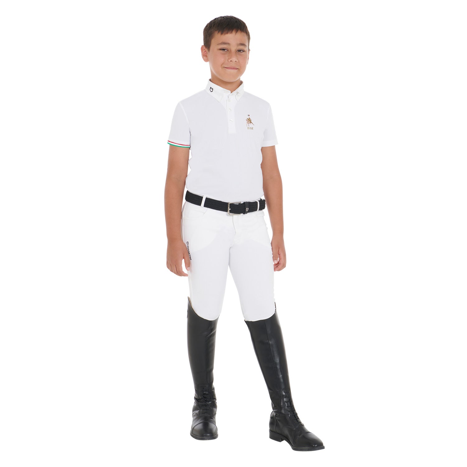 poolo shirt boy white / 8 YEARS