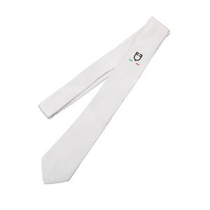 Competition tie with embroidered logo WHITE / ONE SIZE