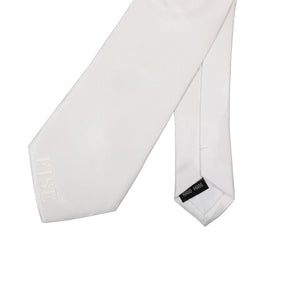 Competition tie with embroidered logo WHITE / ONE SIZE