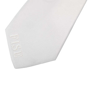 Competition tie with embroidered logo WHITE / ONE SIZE