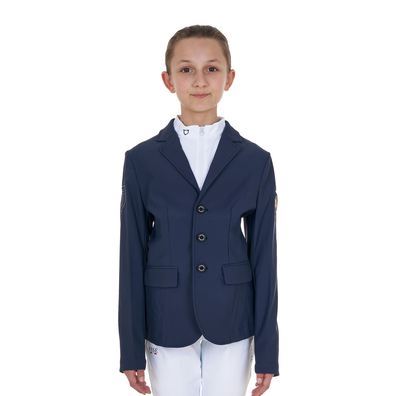 Kids Slim Fit Four Button Jacket NAVY BLAZER (19-3923) / 14 YEARS