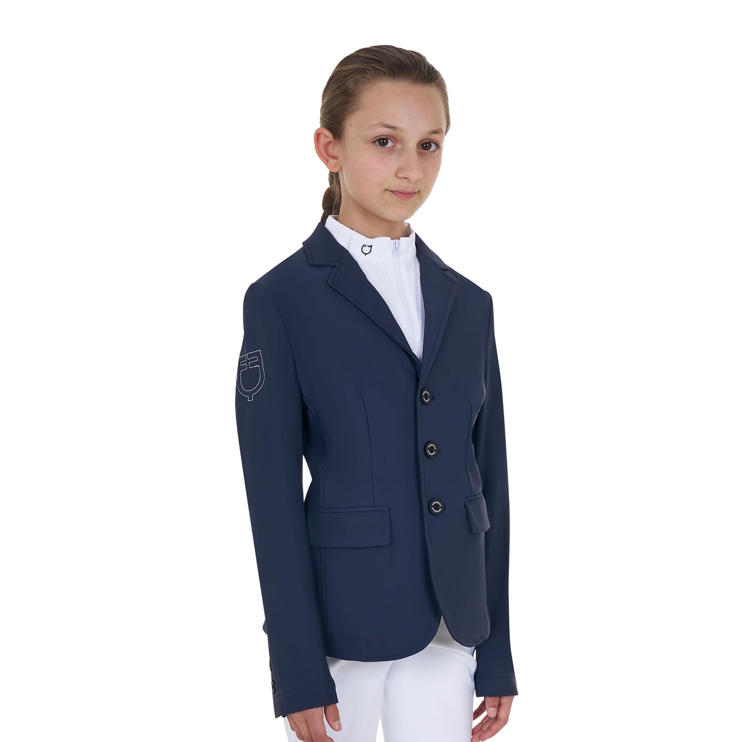 Kids Slim Fit Four Button Jacket NAVY BLAZER (19-3923) / 14 YEARS