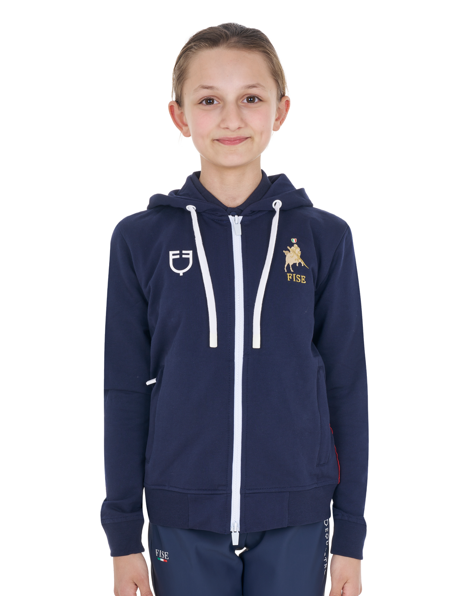 Kids' unisex hoodie Equestro X FISE