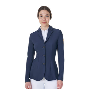 Women's competition jacket with contrasting embroidered logo NAVY BLAZER (19-3923) / XL