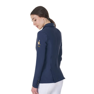 Women's competition jacket with contrasting embroidered logo NAVY BLAZER (19-3923) / XL