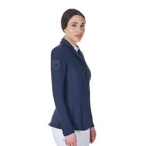Women's competition jacket with contrasting embroidered logo NAVY BLAZER (19-3923) / XL