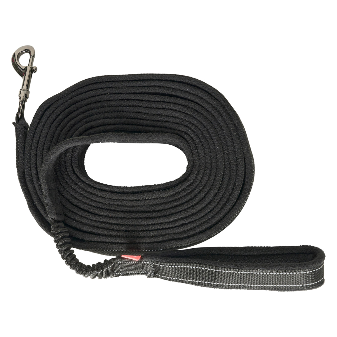 Lunging line IRHFlexi-Fleece Black-Reflective / 1SIZE