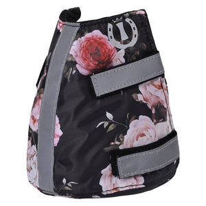 Stirrup toe warmer IRHReflective, set of 2 pcs Flower print / 1SIZE