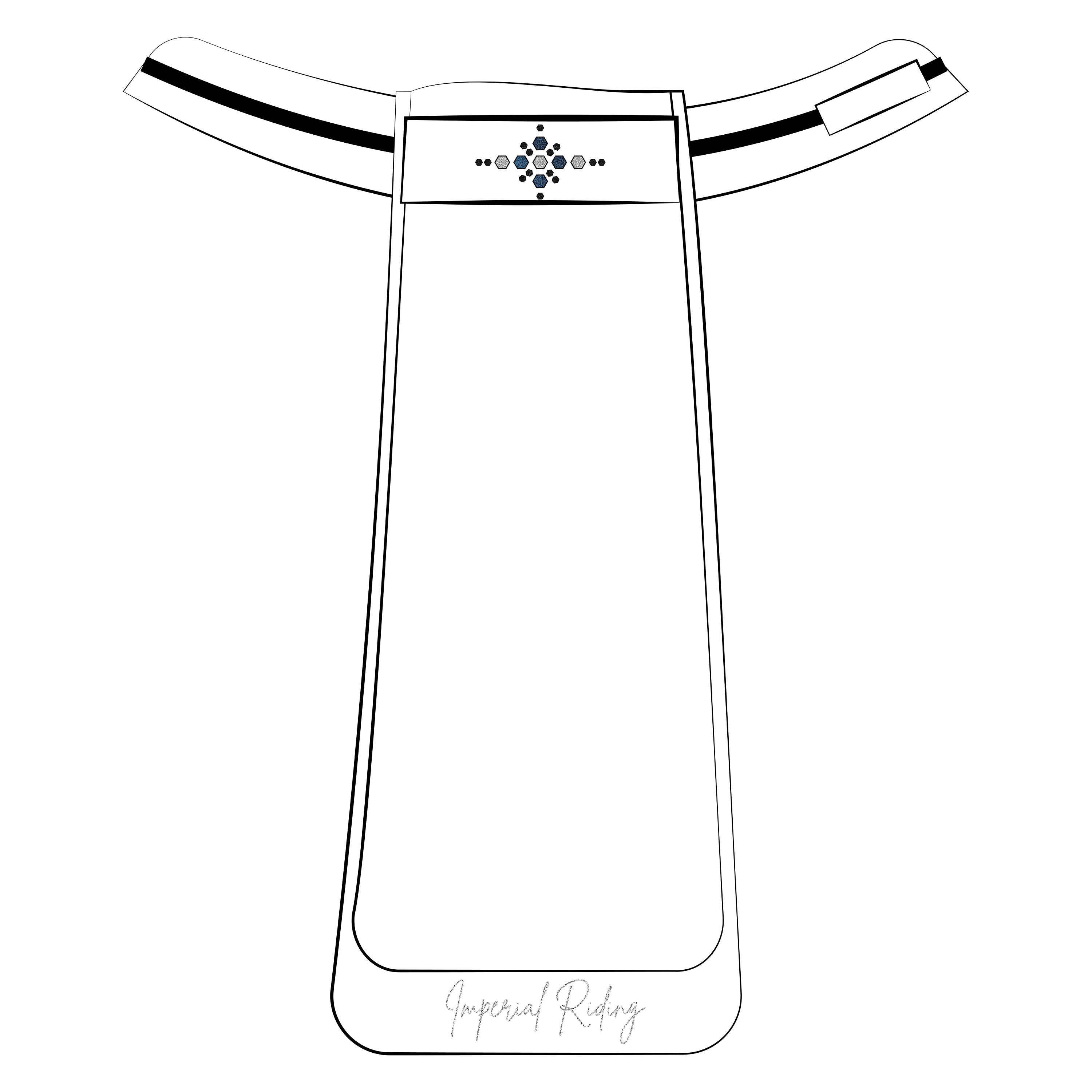 Plastron with contrast sparkle IRHBasic