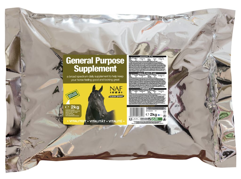 Aliment Complémentaire Naf  "General Purpose Supp" Recharge - Shetlandslycka - Always equine