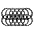 Horse knot diamond elastic IRH set of 12