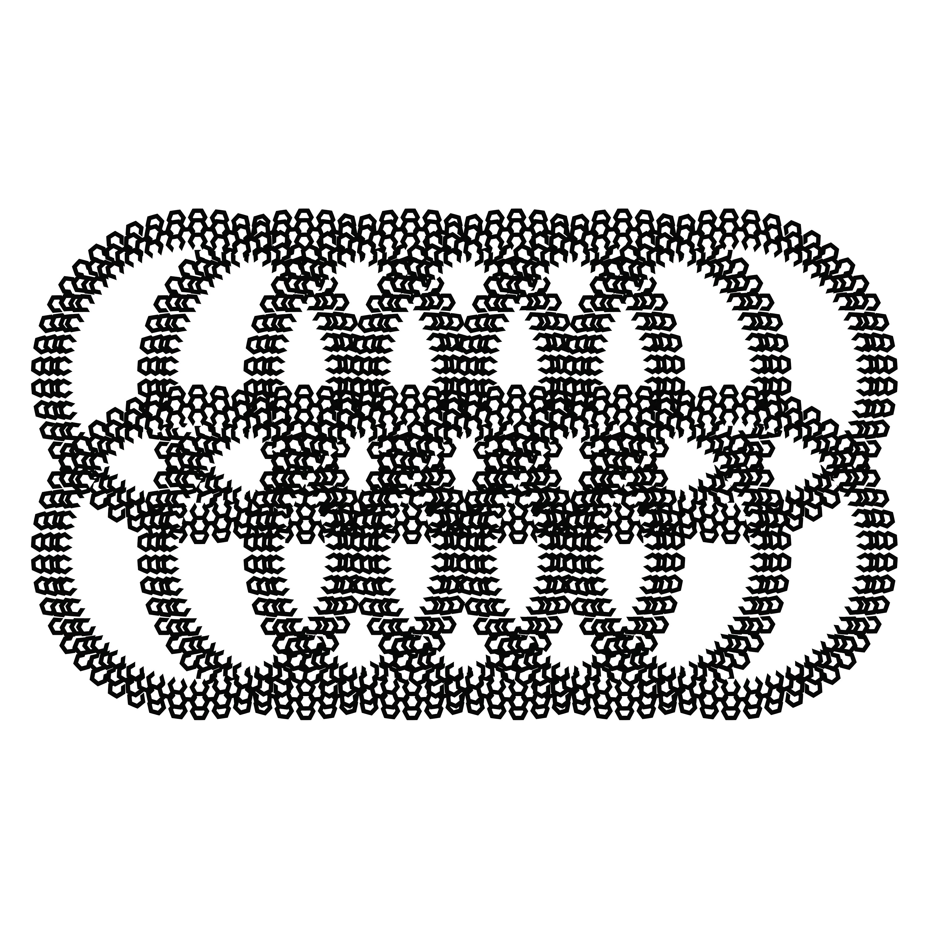 Horse knot diamond elastic IRH set of 12