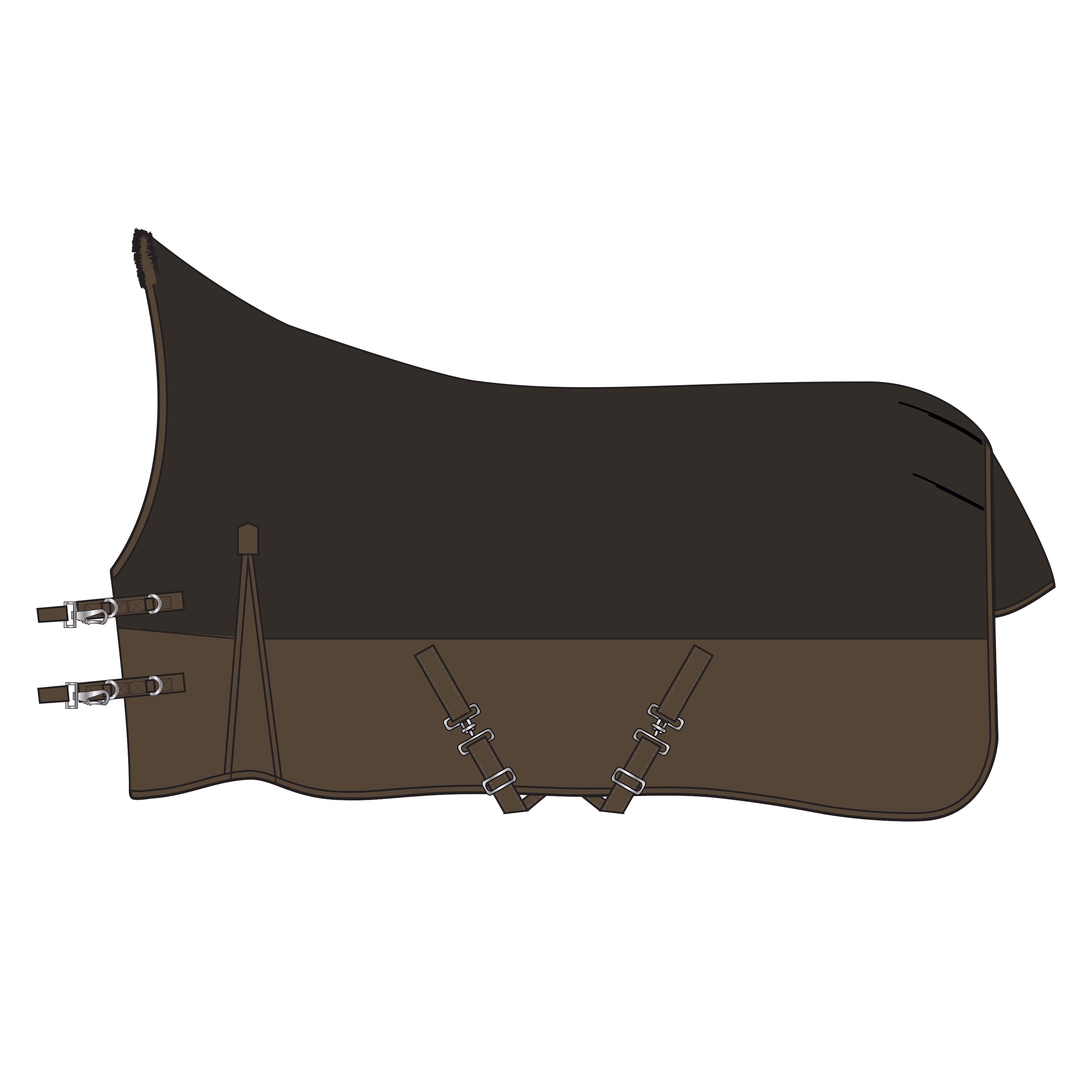 Outdoor blanket IRHCustomized with high neck 300gr