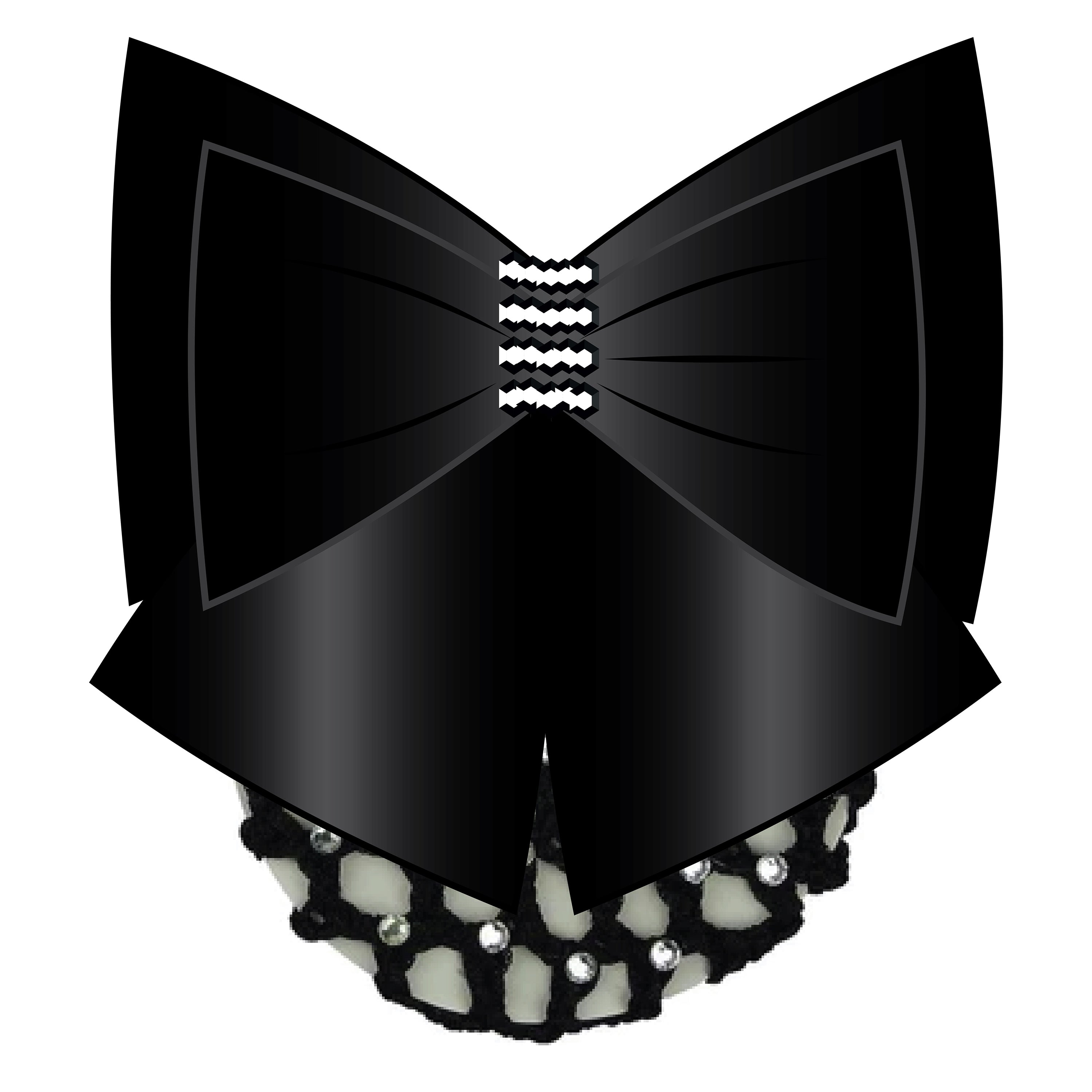 Hair bow with net diamonds IRH