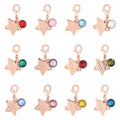 Bridle Charms IRHBirthstone rosegold, set of 12 pcs - Shetlandslycka - Always equine