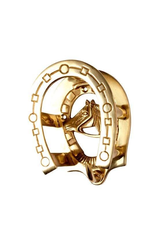 Bridle hook, brass - Shetlandslycka - Always equine