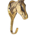 Bridle hook - Horse head - brass - Shetlandslycka - Always equine