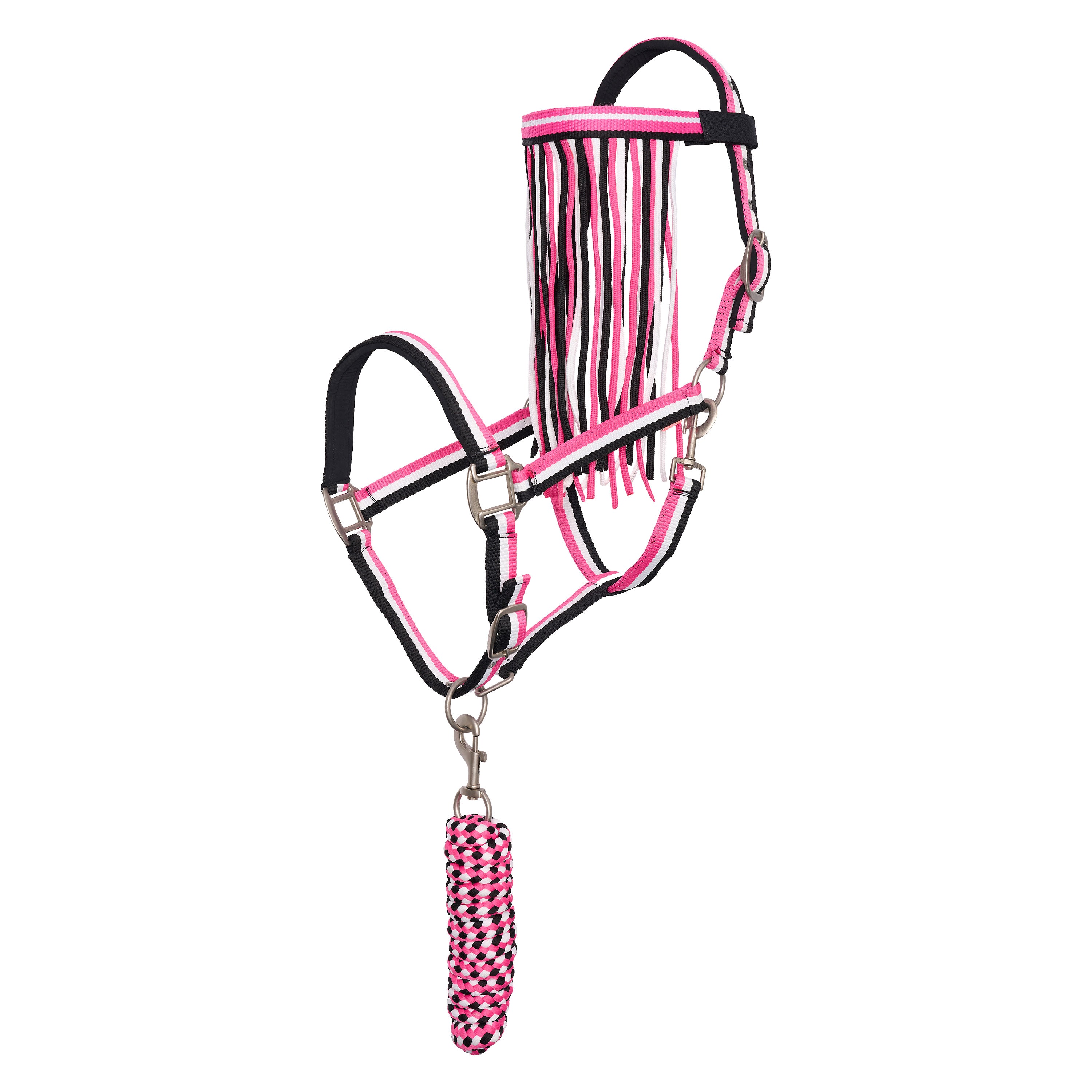 Set of headcollar, lead rope and flyfringes IRH