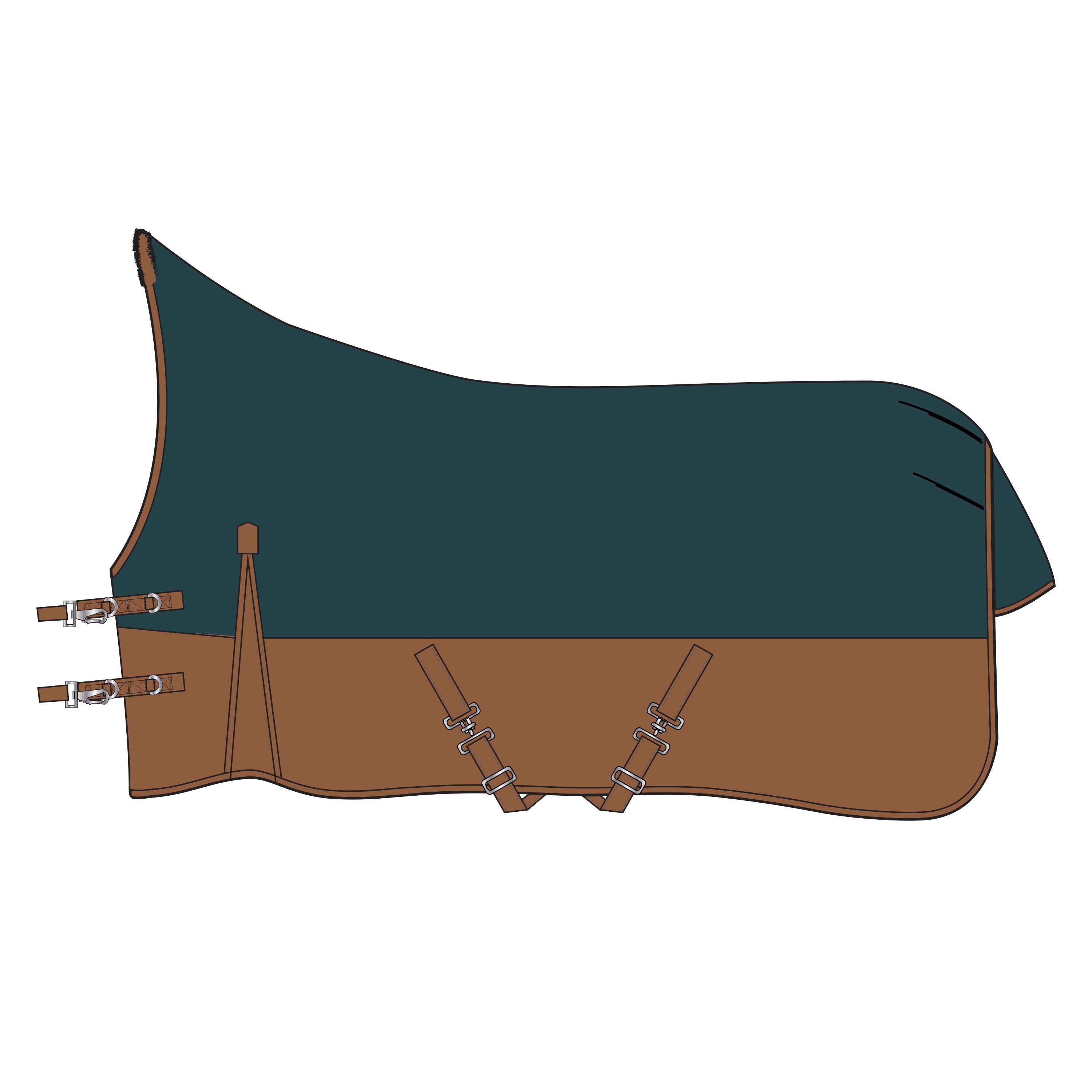 Outdoor blanket IRHCustomized with high neck 300gr
