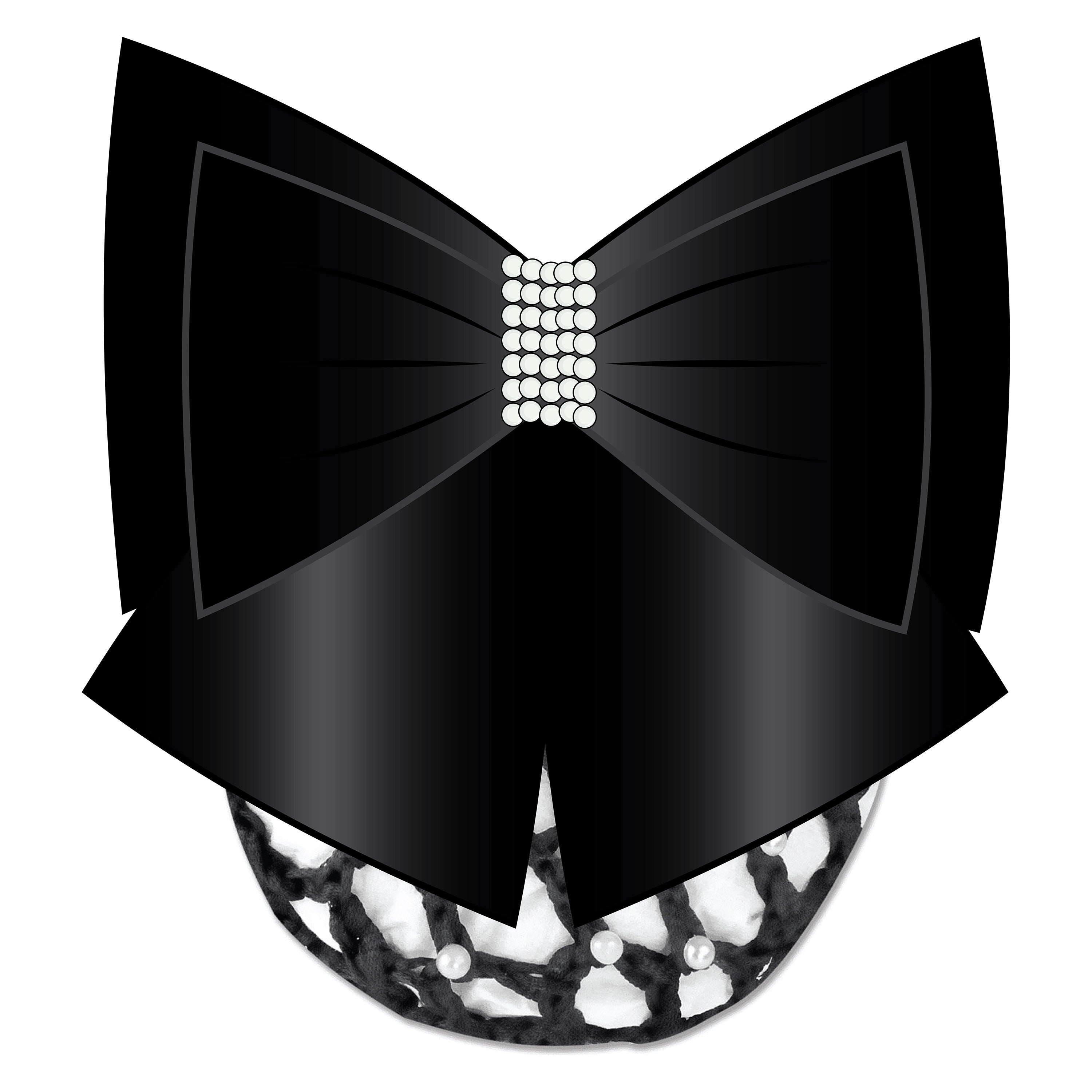 Hair bow with net pearls IRH