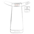 Plastron with velcro sparkle patch IRHBasic