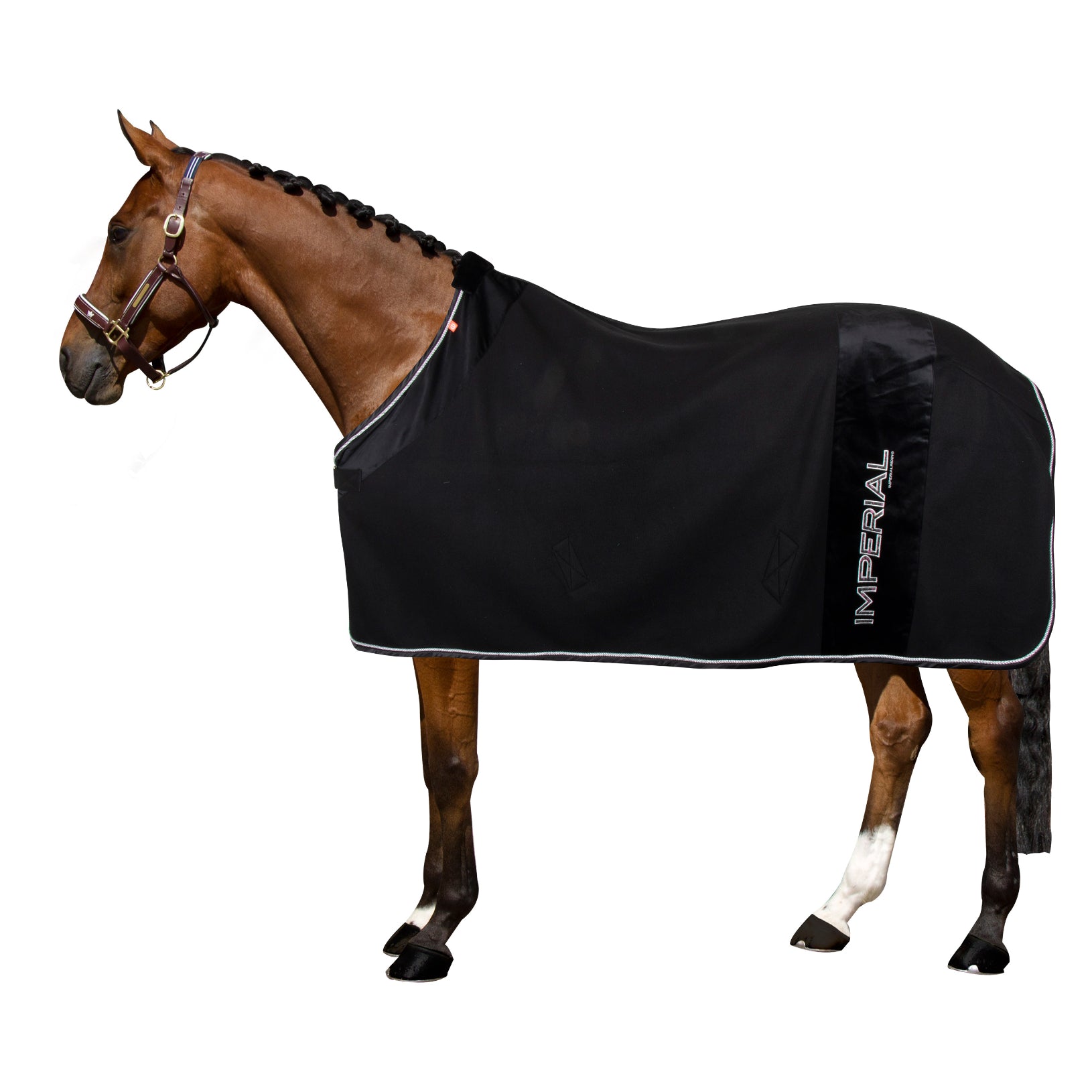 Fleece blanket IRHFlower Power - Shetlandslycka - Always equine