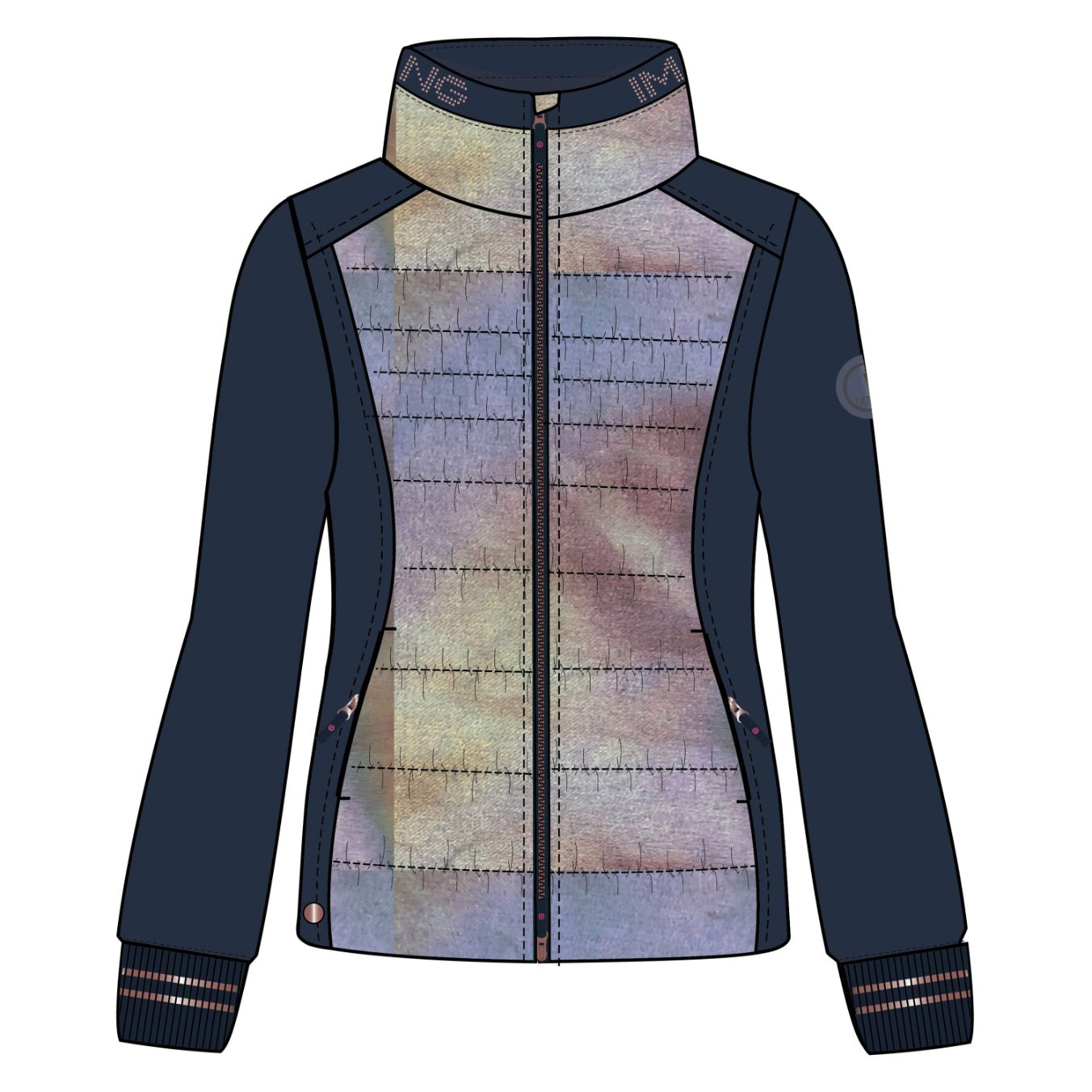 Hybrid jacket IRHHide & Ride AOP - Shetlandslycka - Always equine