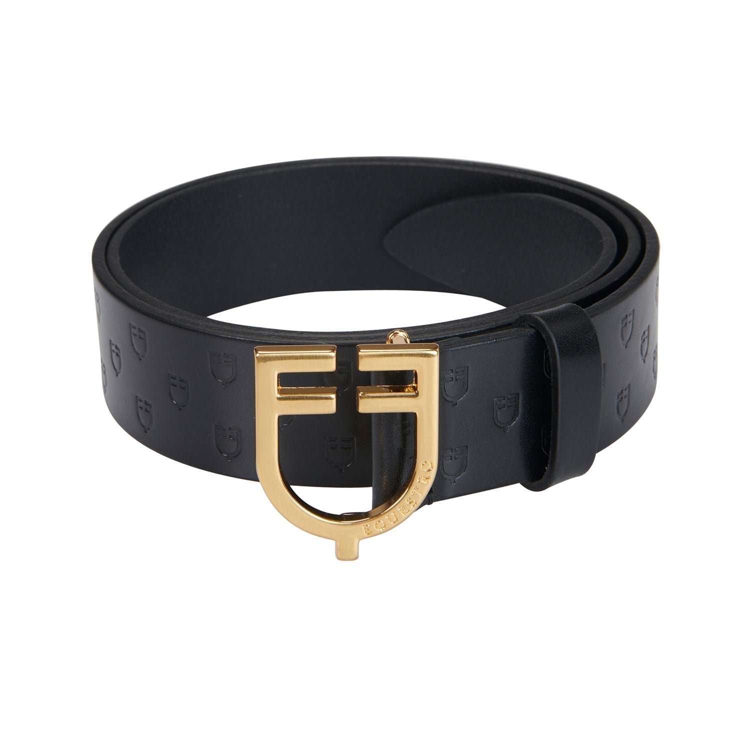 Logo Leather Belt With Buckle Logo - Shetlandslycka - Always equine