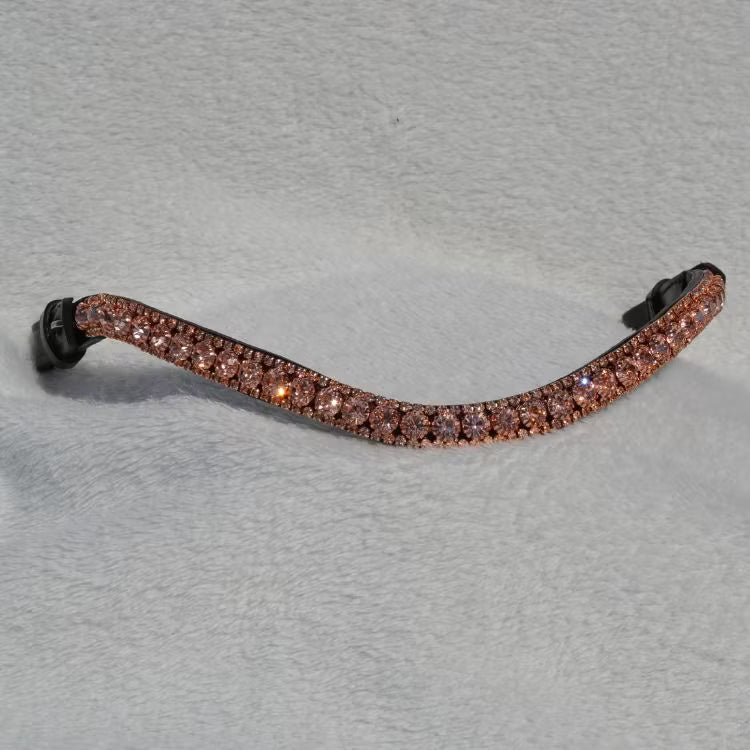 Strasspannband i Roseguld med Snabbknäppen