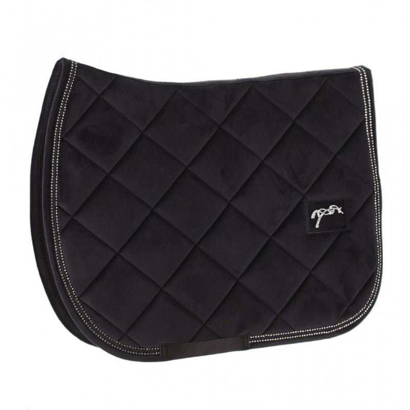 Penelope  "New Strass" Saddle Pad - black, Full