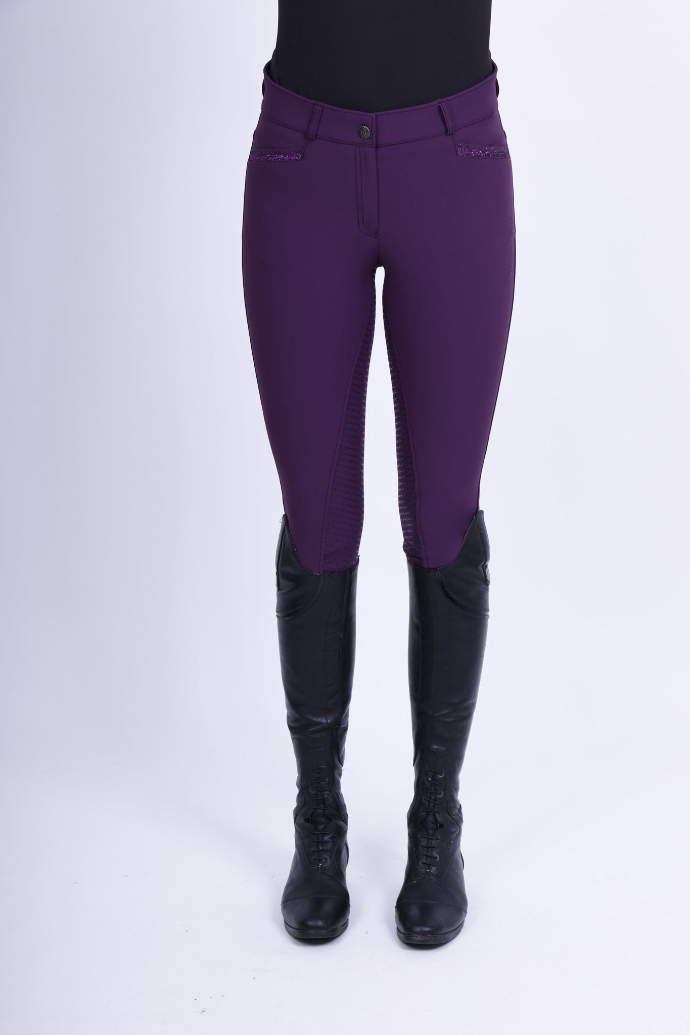 Riding breeches IRHEl Capone high waist winterwarm FullGrip - Shetlandslycka - Always equine