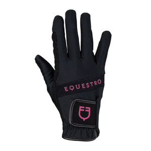 Technical Fabric Gloves With Multicolor Logo - Shetlandslycka - Always equine