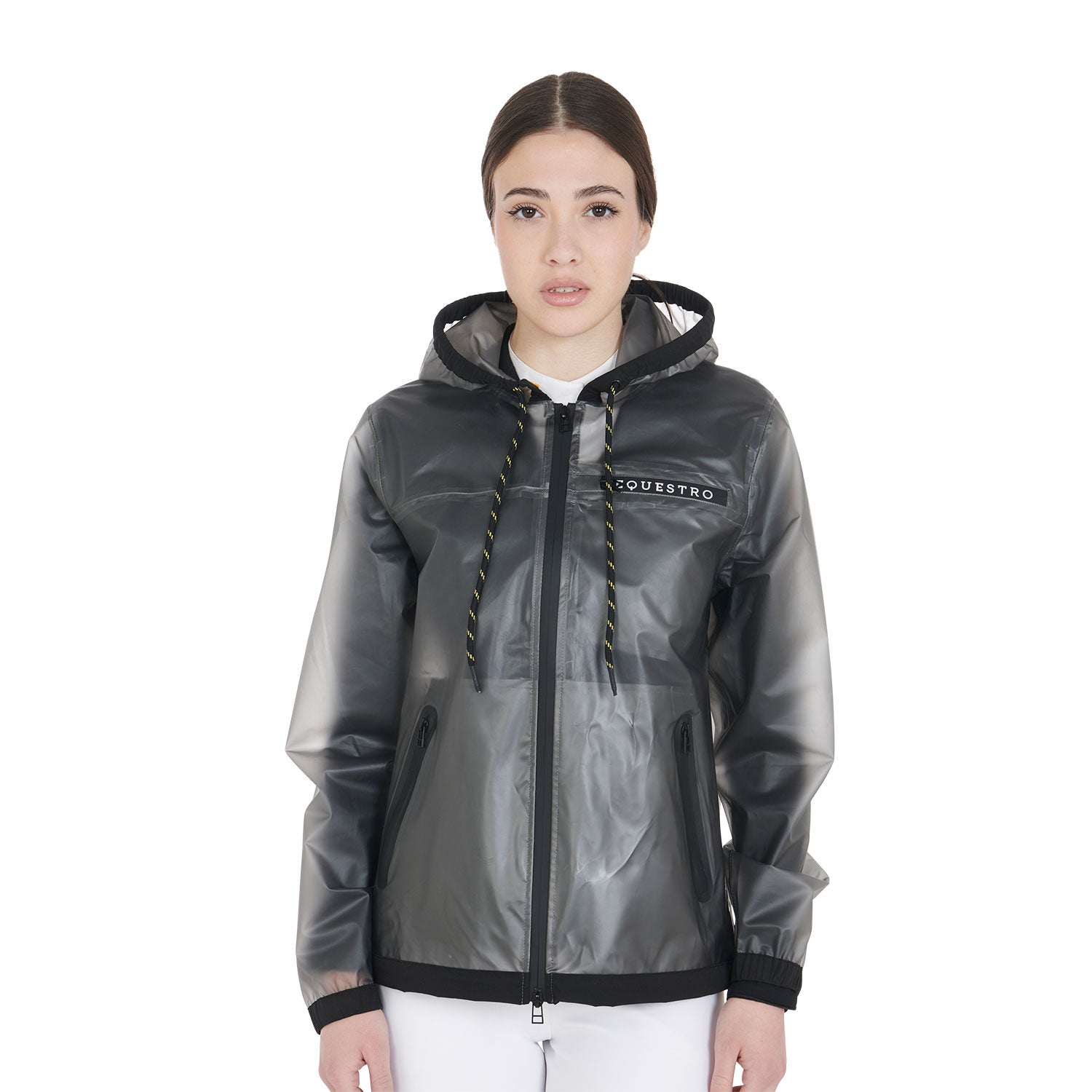 Women'S Transparent Technical Raincoat - Shetlandslycka - Always equine